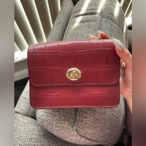 Coach alligator skin purse